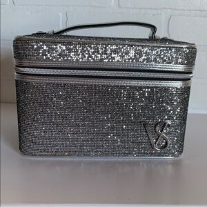 Victoria's Secret Shimmering Silver Cosmetic Bag